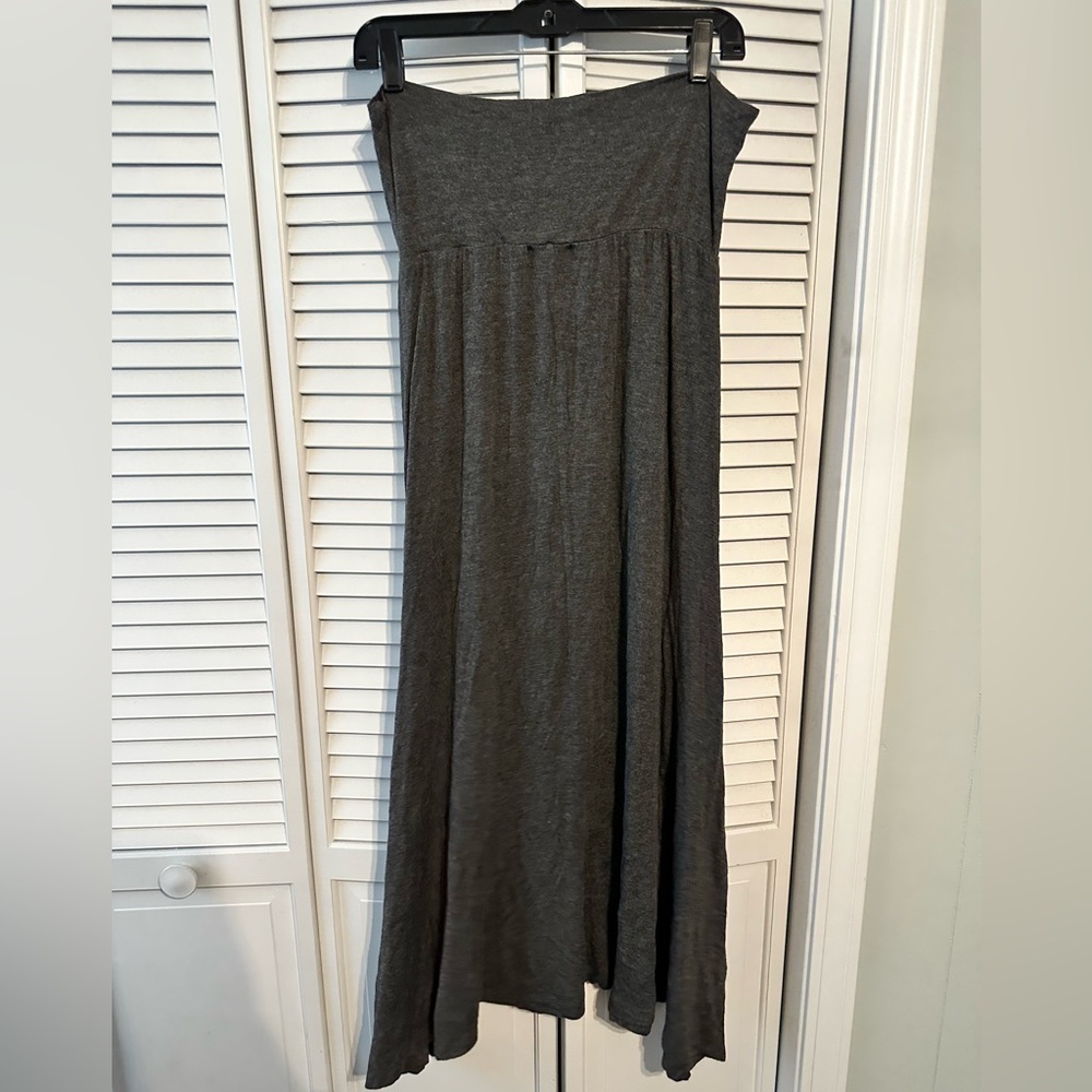 Charcoal gray maxi skirt sz L